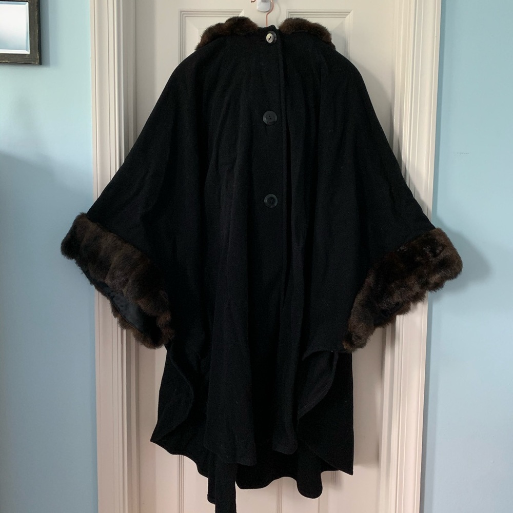 One size fits most winter poncho
